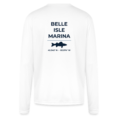 BELLE ISLE MARINA PERFORMANCE LONG SLEEVE - white