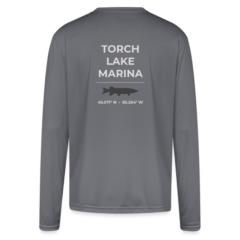 TORCH LAKE MARINA PERFORMANCE LONG SLEEVE - gray
