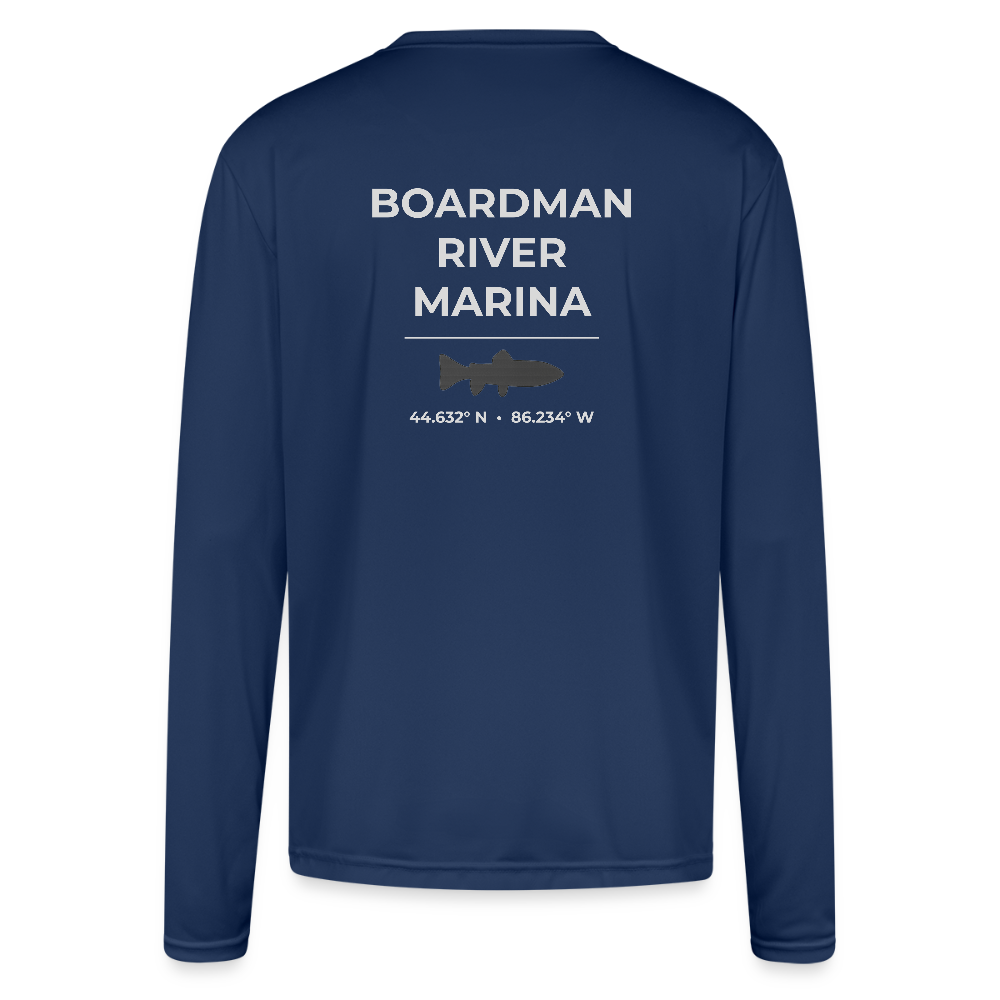BOARDMAN RIVER MARINA PERFORMANCE LONG SLEEVE - navy