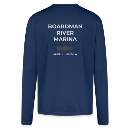BOARDMAN RIVER MARINA PERFORMANCE LONG SLEEVE - navy