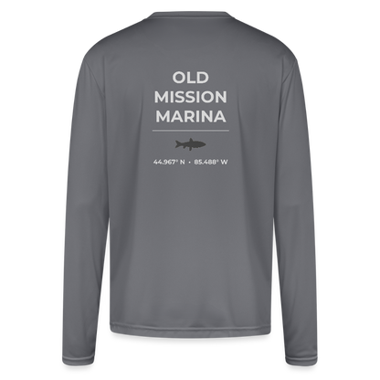 OLD MISSION MARINA PERFORMANCE LONG SLEEVE - gray