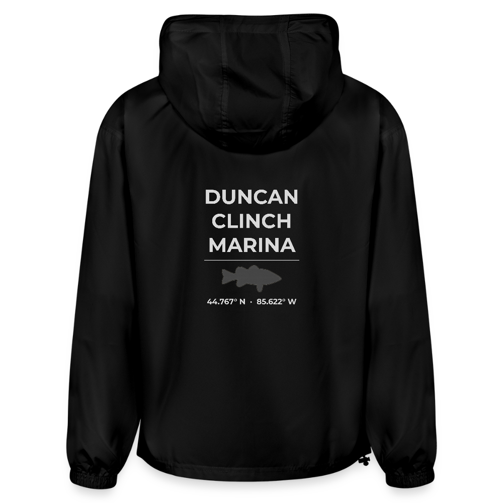 DUNCAN L. CLINCH MARINA PACKABLE HALF-ZIP JACKET - black