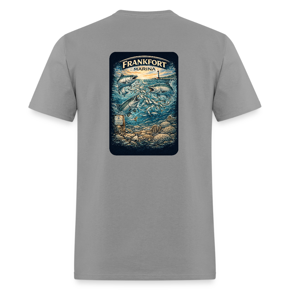 Frankfort Marina T-Shirt | Lake Michigan Coastal Heritage - rock