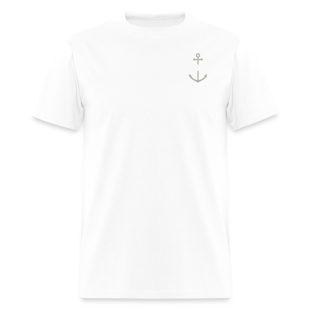 Suttons Bay Marina T-Shirt | Lake Michigan Coastal Heritage - white