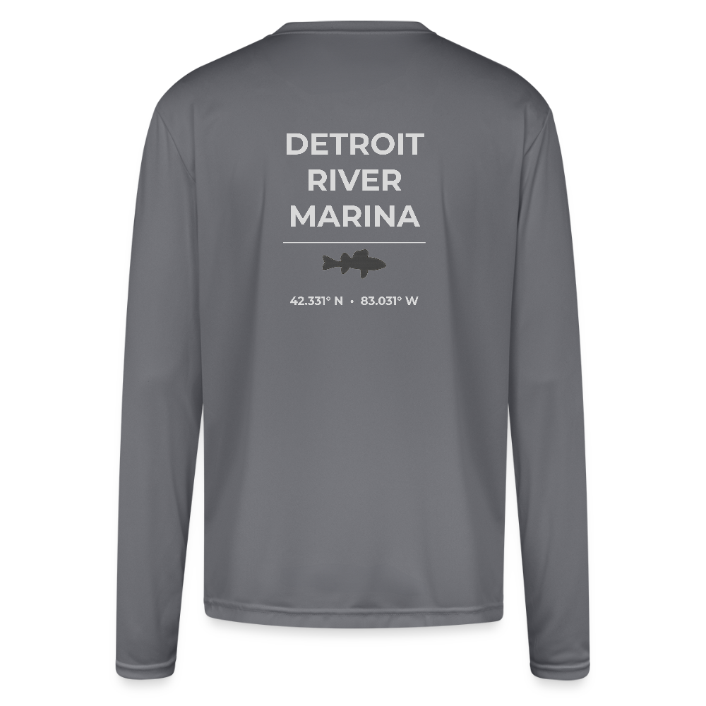 DETROIT RIVER MARINA PERFORMANCE LONG SLEEVE - gray