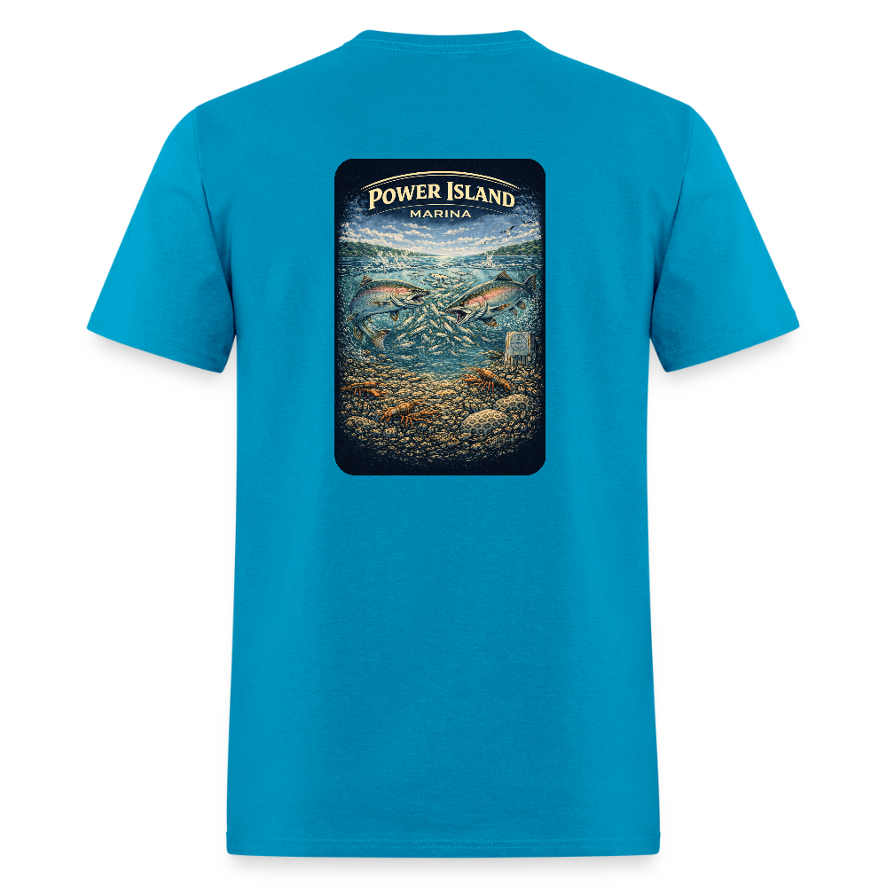 Power Island Marina T-Shirt | Michigan Marina Series - turquoise