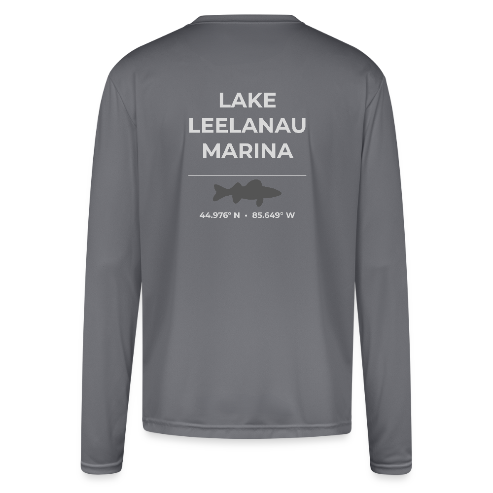 LAKE LEELANAU MARINA PERFORMANCE LONG SLEEVE - gray