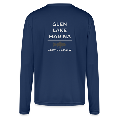 GLEN LAKE MARINA PERFORMANCE LONG SLEEVE - navy