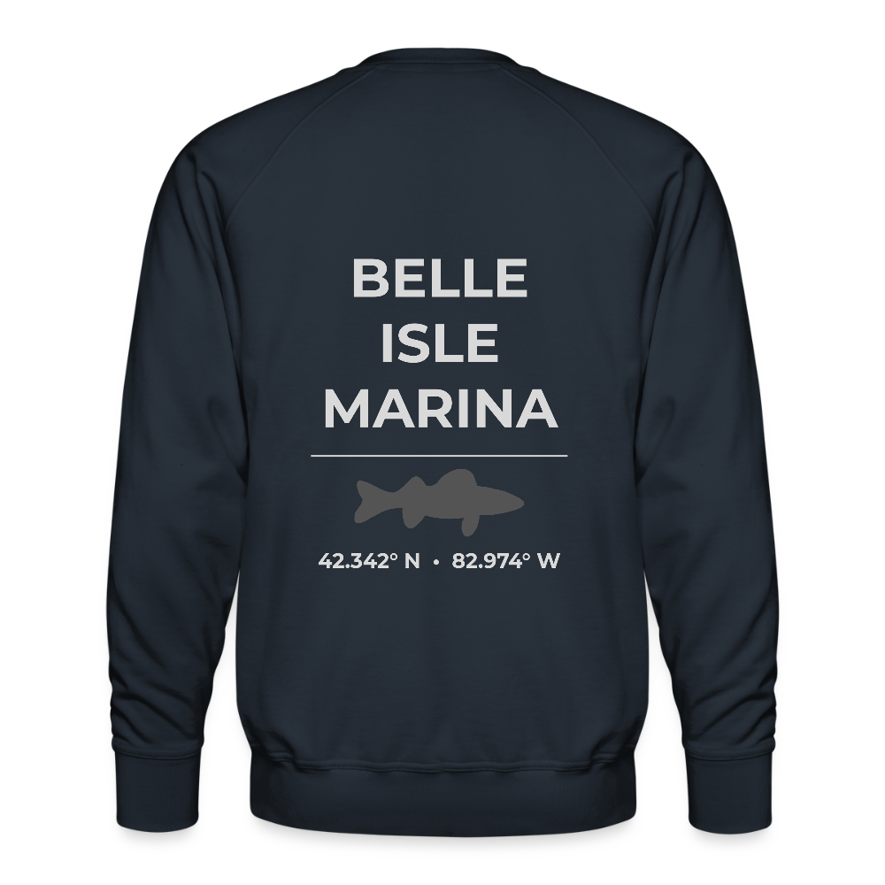 BELLE ISLE MARINA PREMIUM CREW SWEATSHIRT - navy
