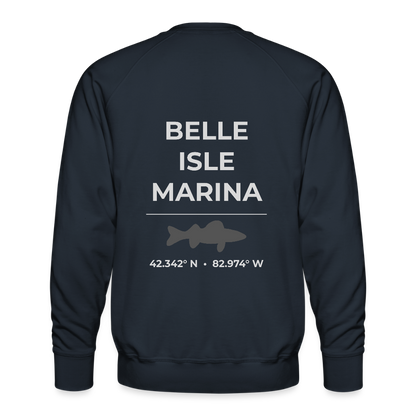 BELLE ISLE MARINA PREMIUM CREW SWEATSHIRT - navy