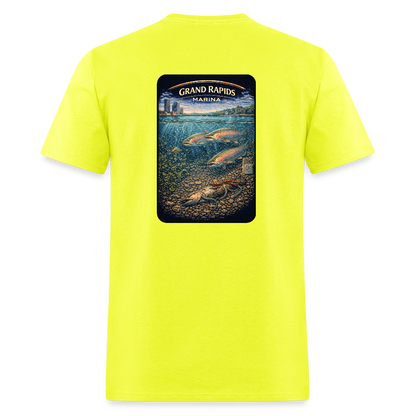 Grand Rapids Marina T-Shirt | Michigan Marina Series - safety green