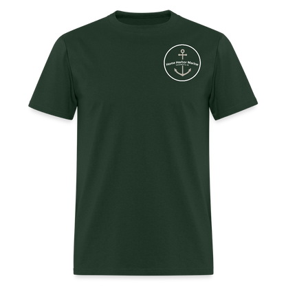 Mackinac Island Marina T-Shirt | Michigan Marina Series - forest green