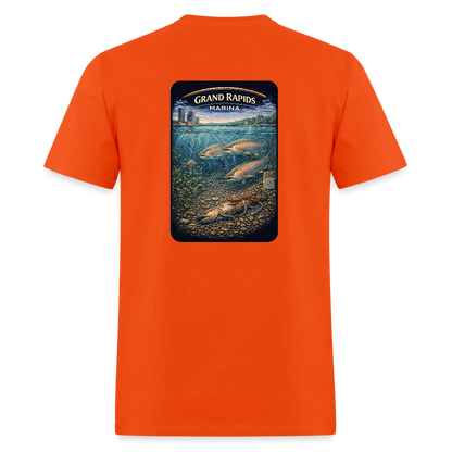 Grand Rapids Marina T-Shirt | Michigan Marina Series - orange