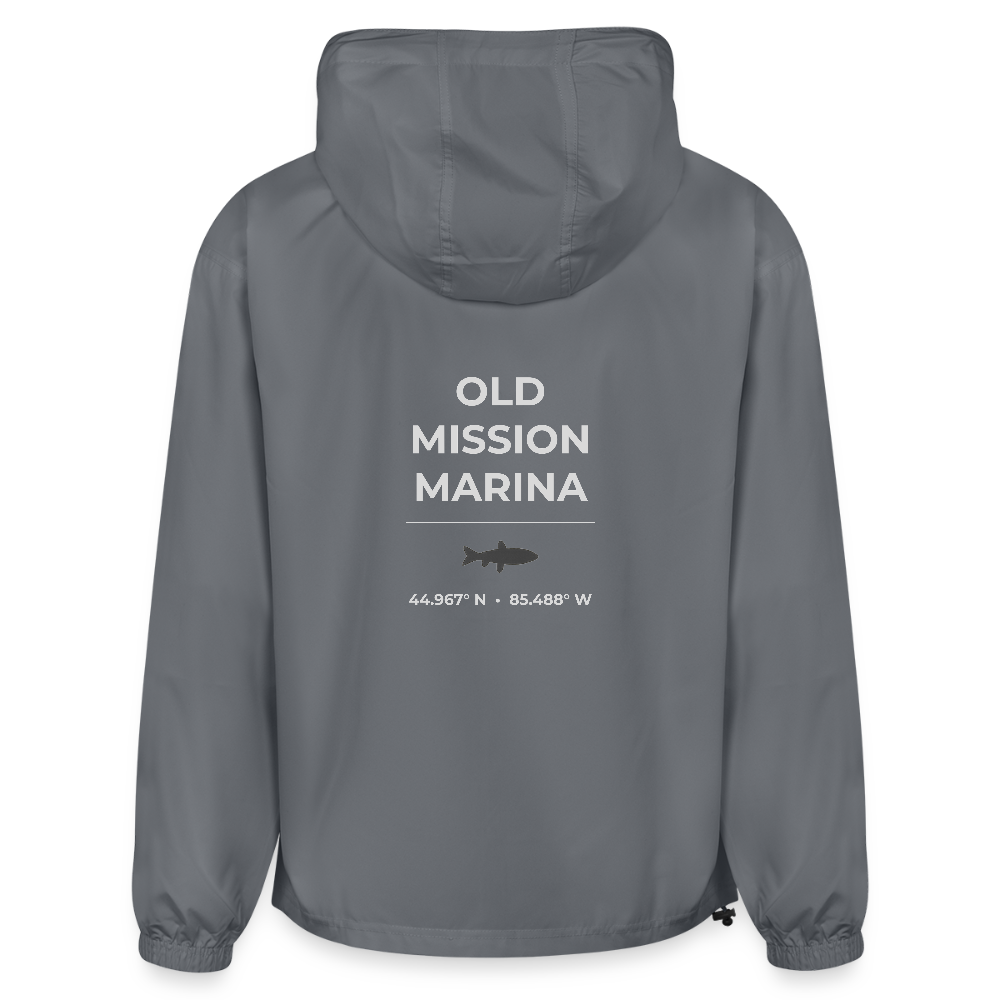 OLD MISSION MARINA PACKABLE HALF-ZIP JACKET - gray