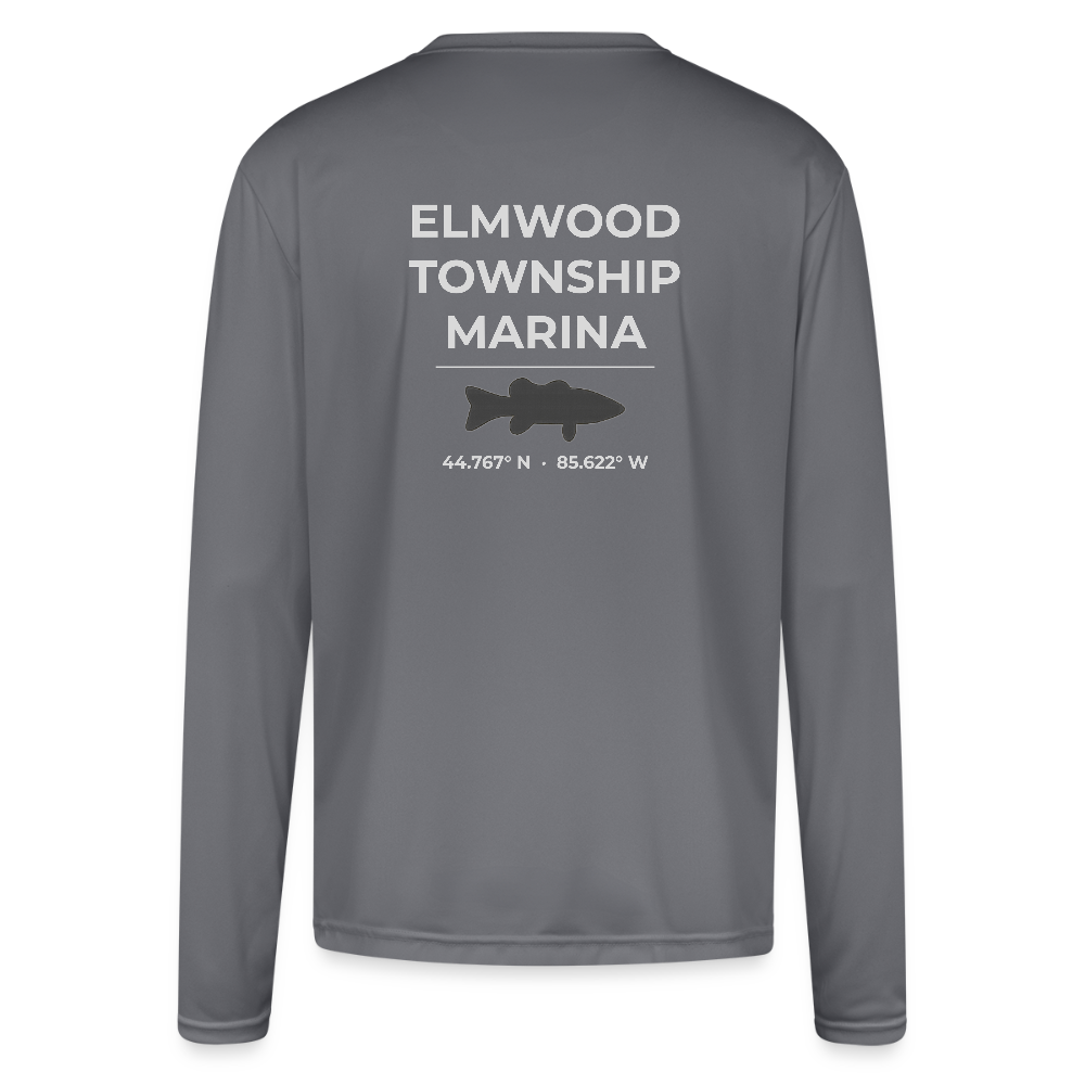 ELMWOOD TOWNSHIP MARINA PERFORMANCE LONG SLEEVE - gray