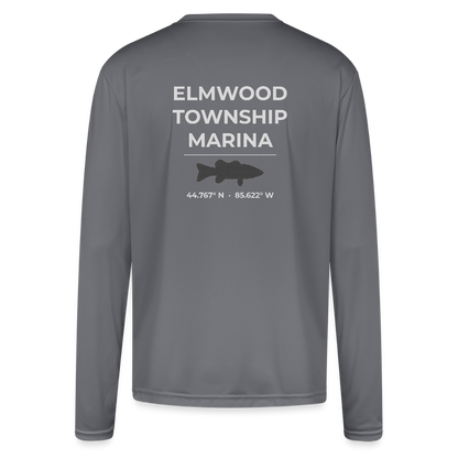 ELMWOOD TOWNSHIP MARINA PERFORMANCE LONG SLEEVE - gray