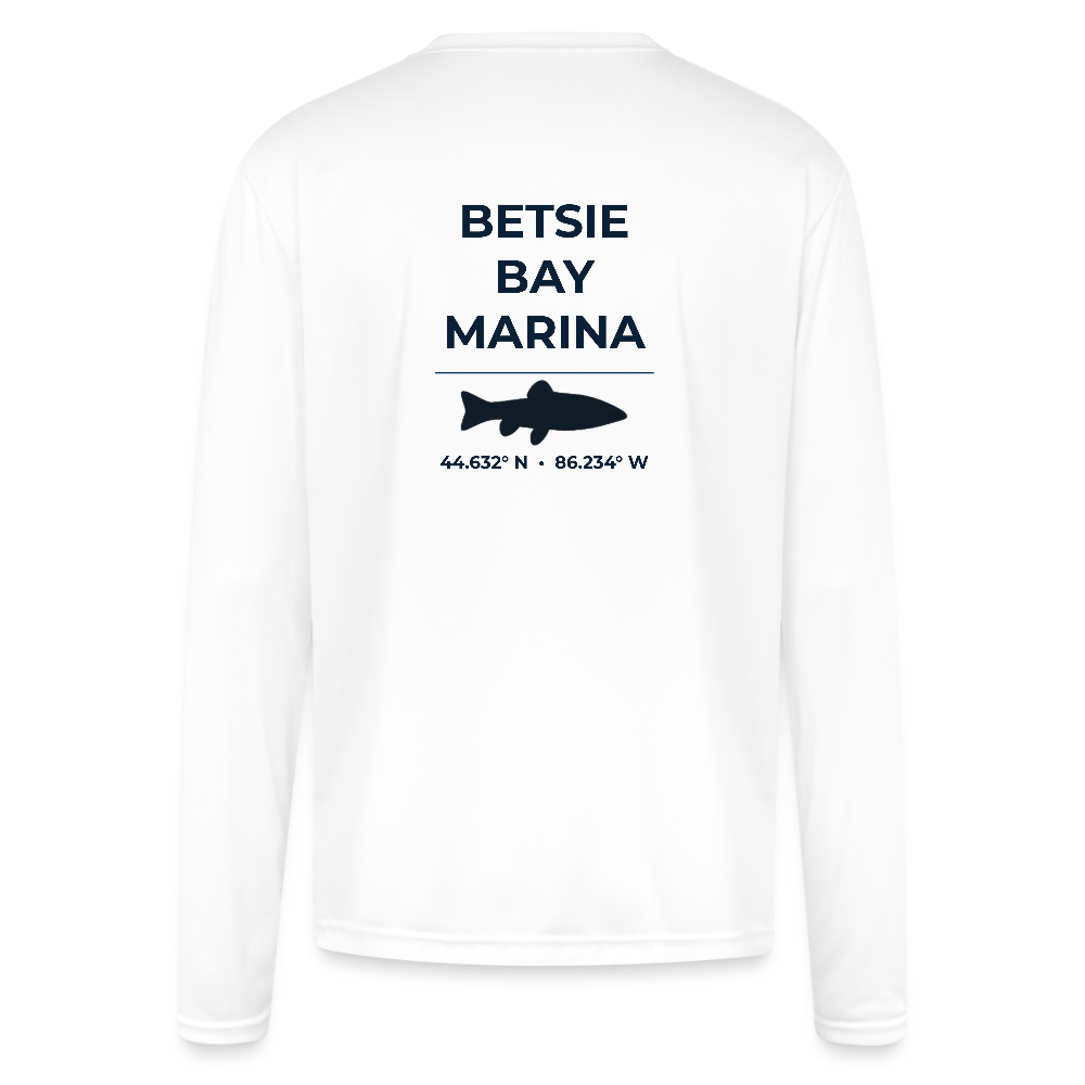 BETSIE BAY MARINA PERFORMANCE LONG SLEEVE - white