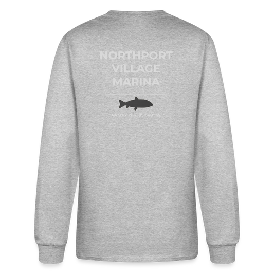 NORTHPORT VILLAGE MARINA LONG SLEEVE T-SHIRT - heather gray