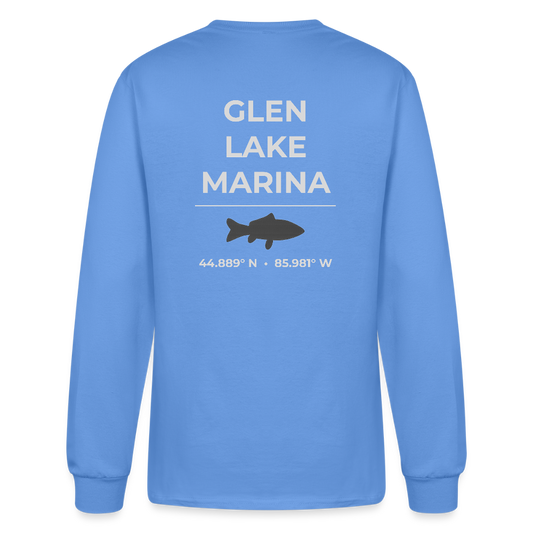 GLEN LAKE MARINA LONG SLEEVE T-SHIRT - carolina blue