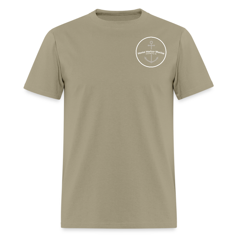 Mackinac Island Marina T-Shirt | Michigan Marina Series - khaki