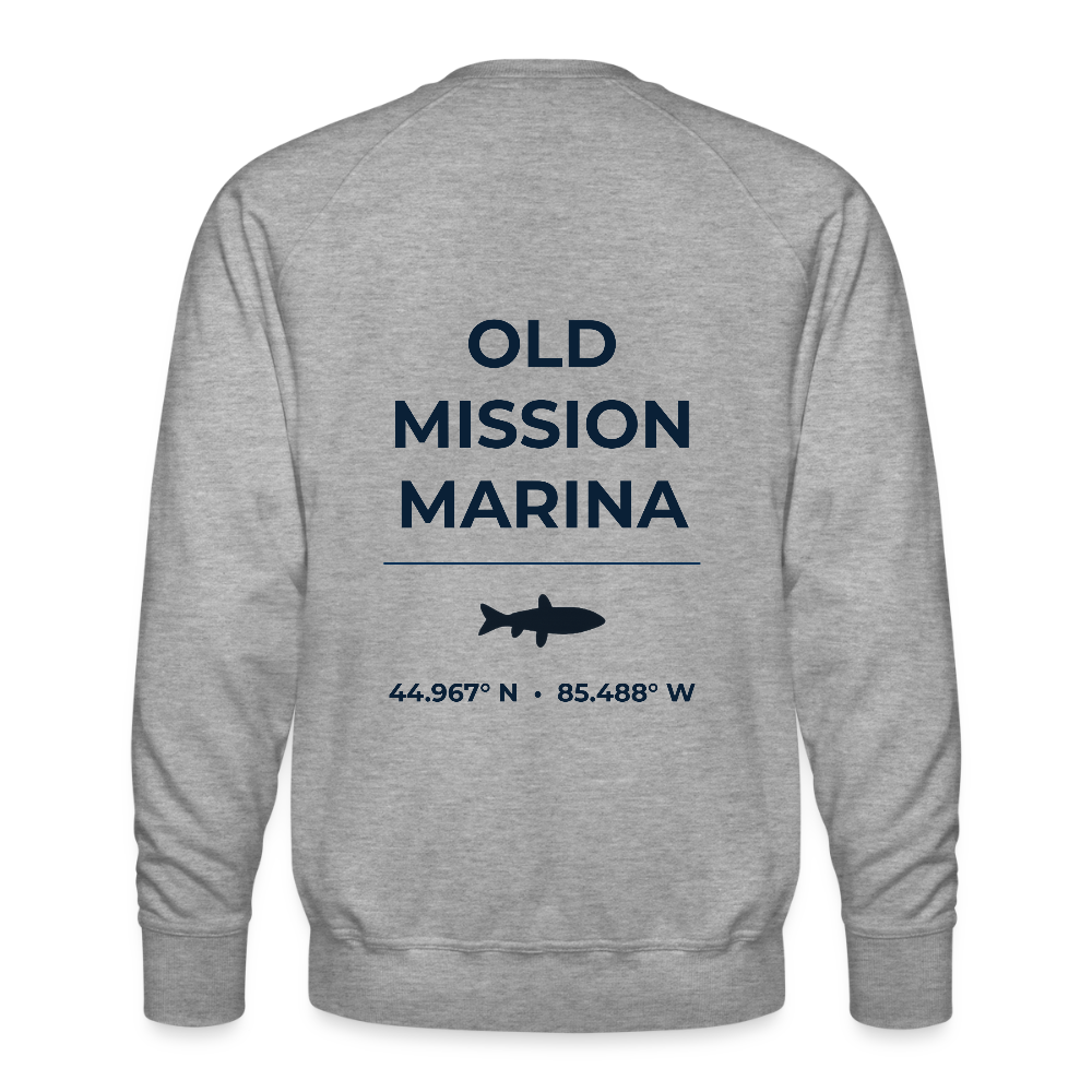 OLD MISSION MARINA PREMIUM CREW SWEATSHIRT - heather grey