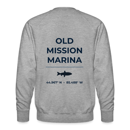OLD MISSION MARINA PREMIUM CREW SWEATSHIRT - heather grey