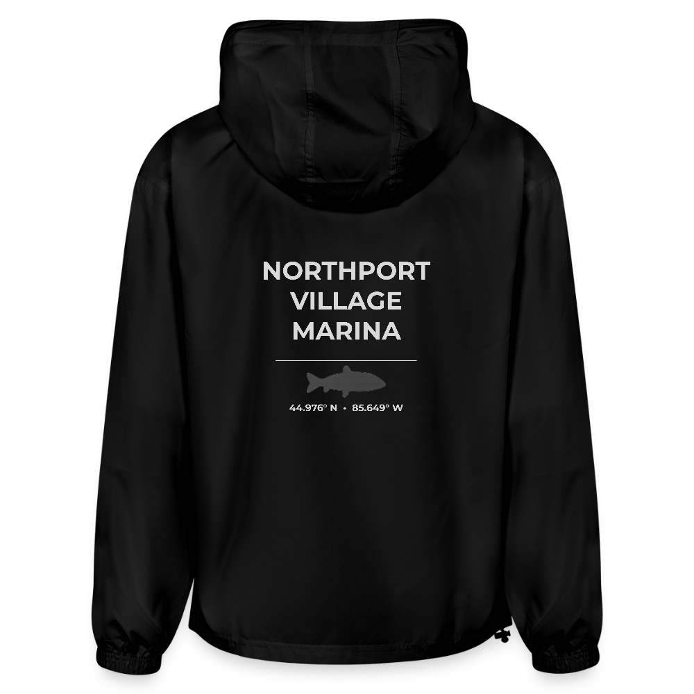 NORTHPORT VILLAGE MARINA PACKABLE HALF-ZIP JACKET - black