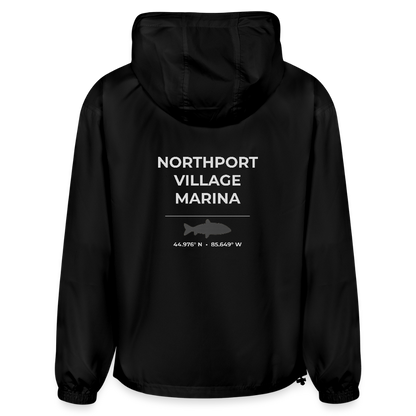 NORTHPORT VILLAGE MARINA PACKABLE HALF-ZIP JACKET - black