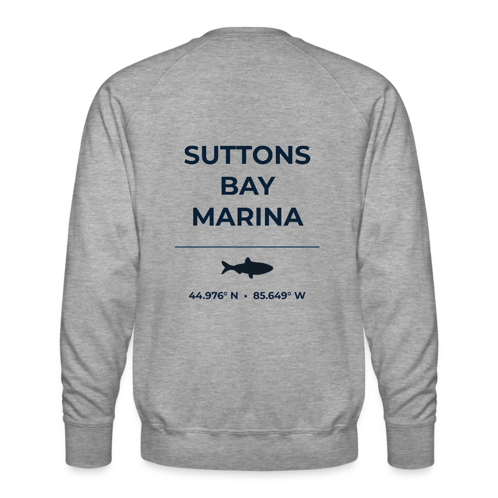 SUTTONS BAY MARINA PREMIUM CREW SWEATSHIRT - heather grey