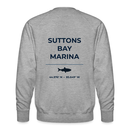 SUTTONS BAY MARINA PREMIUM CREW SWEATSHIRT - heather grey