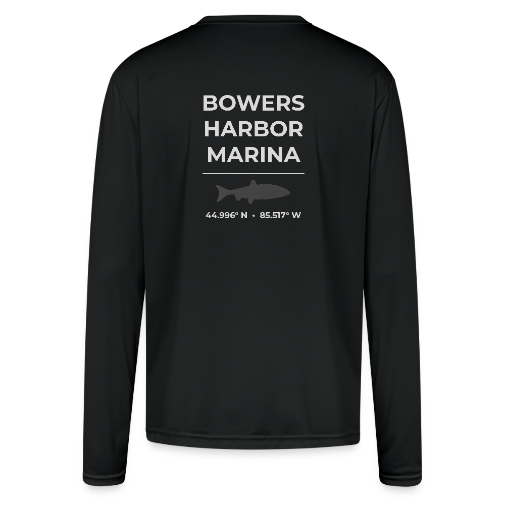 BOWERS HARBOR MARINA PERFORMANCE LONG SLEEVE - black