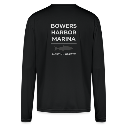 BOWERS HARBOR MARINA PERFORMANCE LONG SLEEVE - black