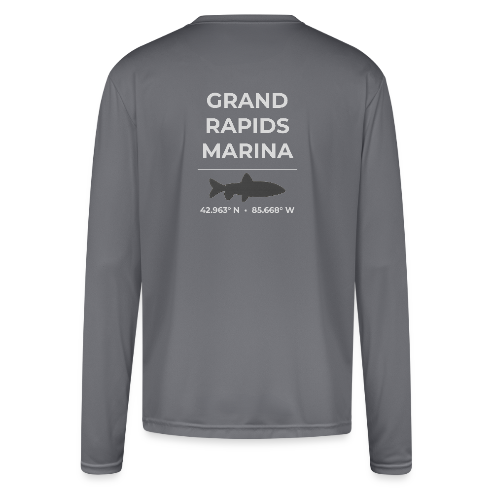 GRAND RAPIDS MARINA PERFORMANCE LONG SLEEVE - gray