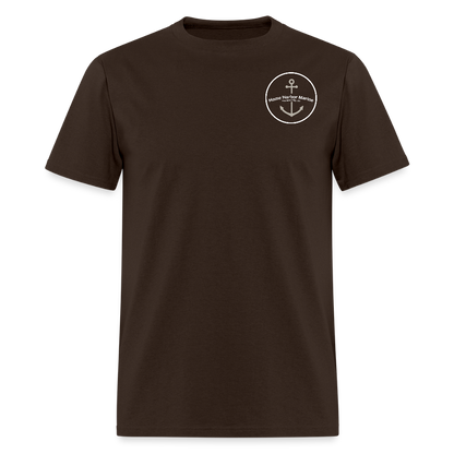 Petoskey Marina T-Shirt | Michigan Marina Series - brown
