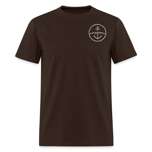 Petoskey Marina T-Shirt | Michigan Marina Series - brown