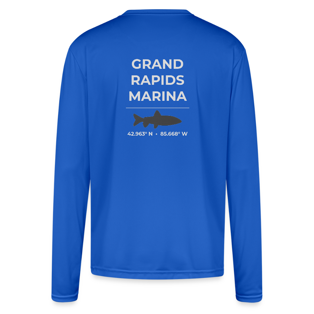 GRAND RAPIDS MARINA PERFORMANCE LONG SLEEVE - royal blue