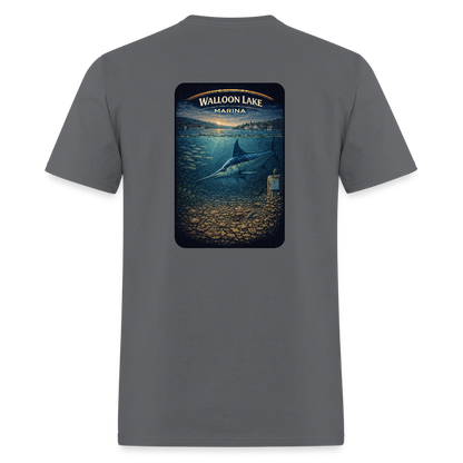Walloon Lake Marina T-Shirt | Michigan Marina Series - charcoal