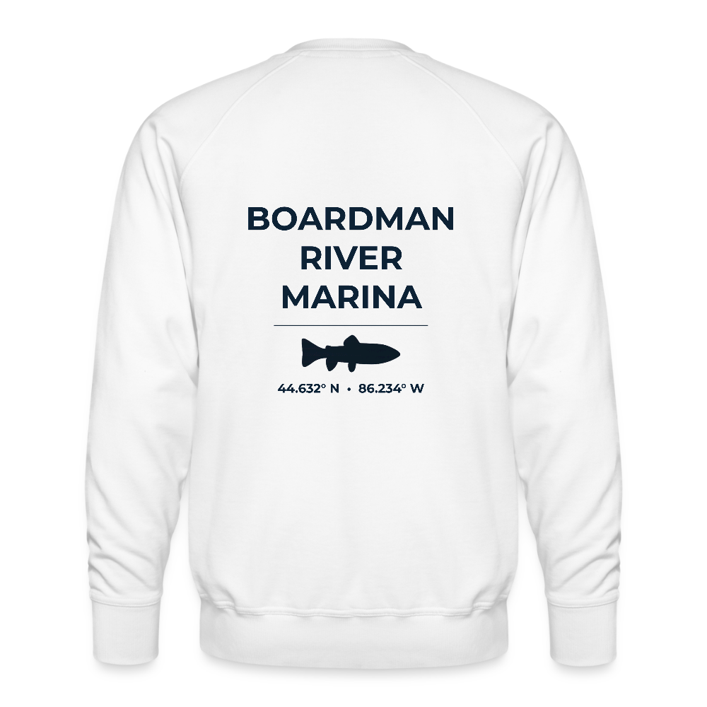BOARDMAN RIVER MARINA PREMIUM CREW SWEATSHIRT - white