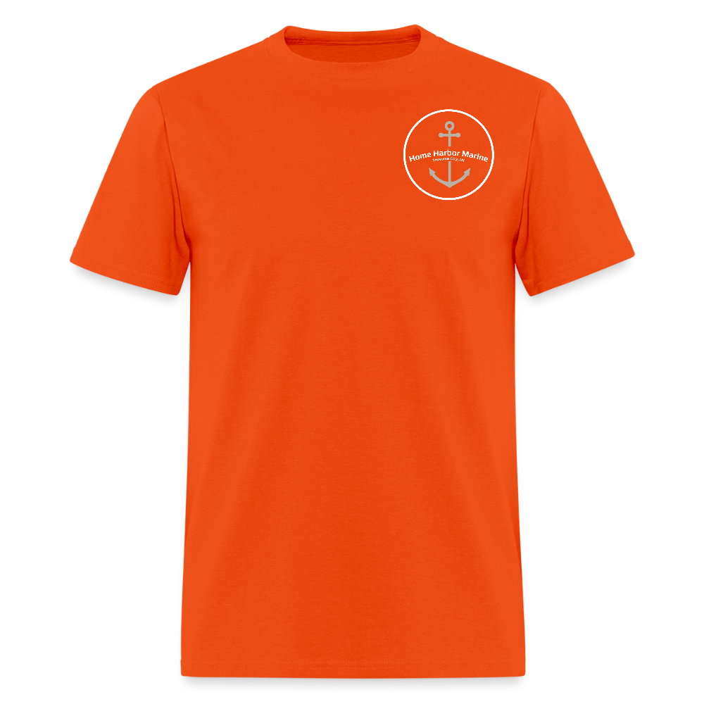Manitou Island Marina T-Shirt | Michigan Marina Series - orange