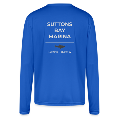 SUTTONS BAY MARINA PERFORMANCE LONG SLEEVE - royal blue