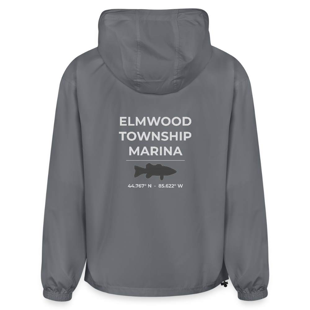 ELMWOOD TOWNSHIP MARINA PACKABLE HALF-ZIP JACKET - gray