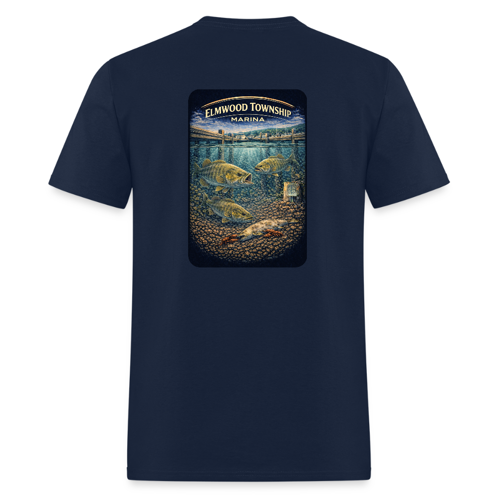 Elmwood Township Marina T-Shirt | Michigan Marina Series - navy