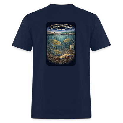 Elmwood Township Marina T-Shirt | Michigan Marina Series - navy