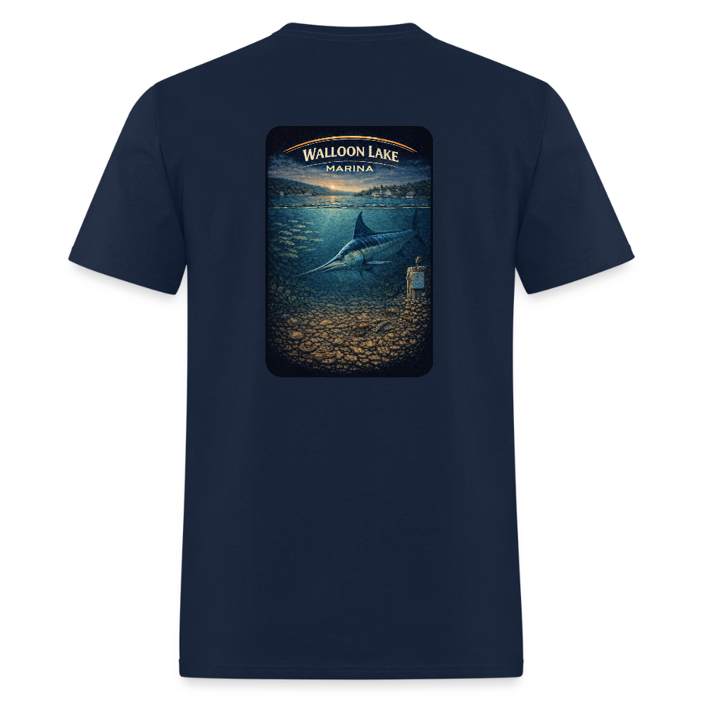 Walloon Lake Marina T-Shirt | Michigan Marina Series - navy