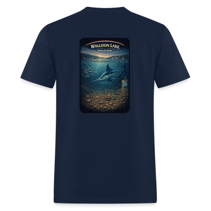 Walloon Lake Marina T-Shirt | Michigan Marina Series - navy