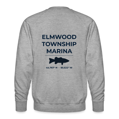 ELMWOOD TOWNSHIP MARINA PREMIUM CREW SWEATSHIRT - heather grey