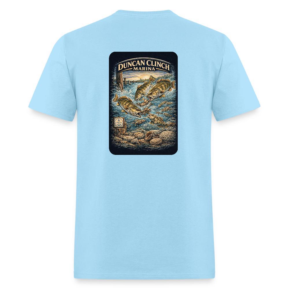 Duncan Clinch Marina T-Shirt | Lake Michigan Coastal Heritage - powder blue
