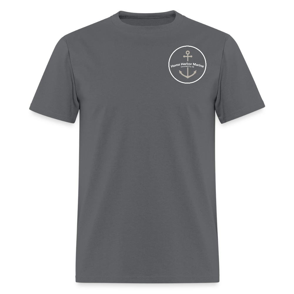 Mackinac Island Marina T-Shirt | Michigan Marina Series - charcoal