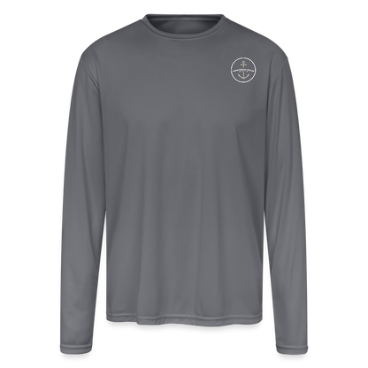 BOWERS HARBOR MARINA PERFORMANCE LONG SLEEVE - gray