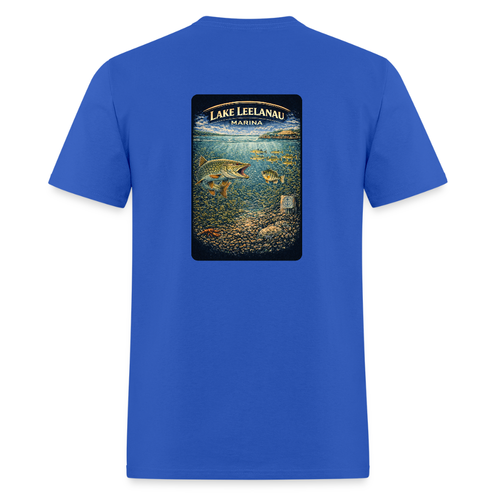 Lake Leelanau Marina T-Shirt | Michigan Marina Series - royal blue